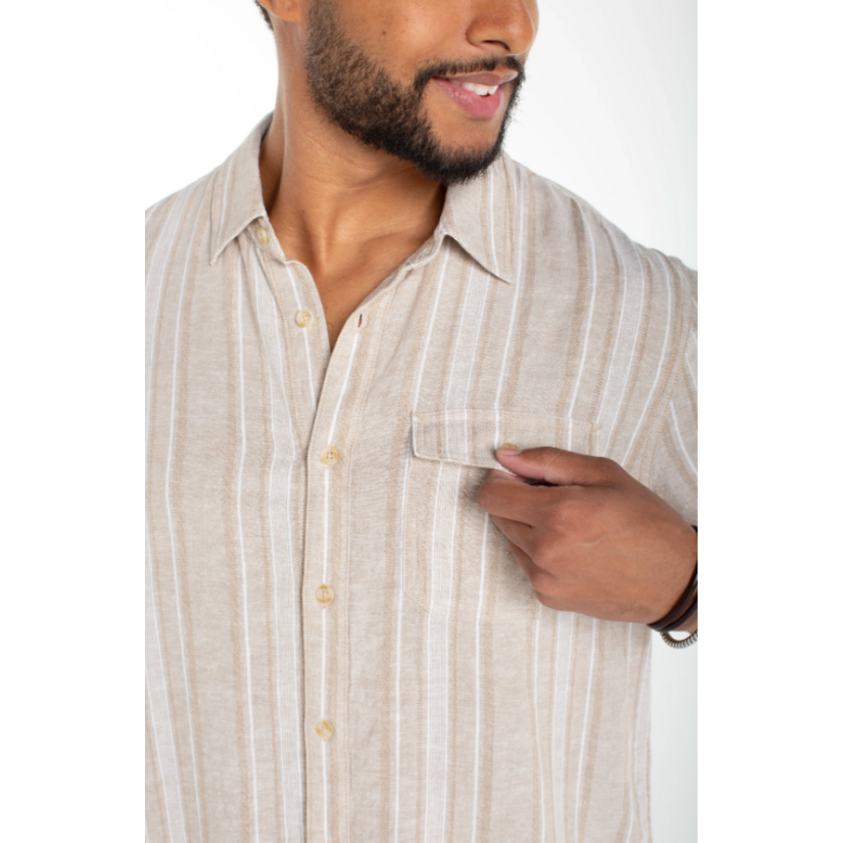 Liverpool Los Angeles Short Sleeve Button Up Shirt
