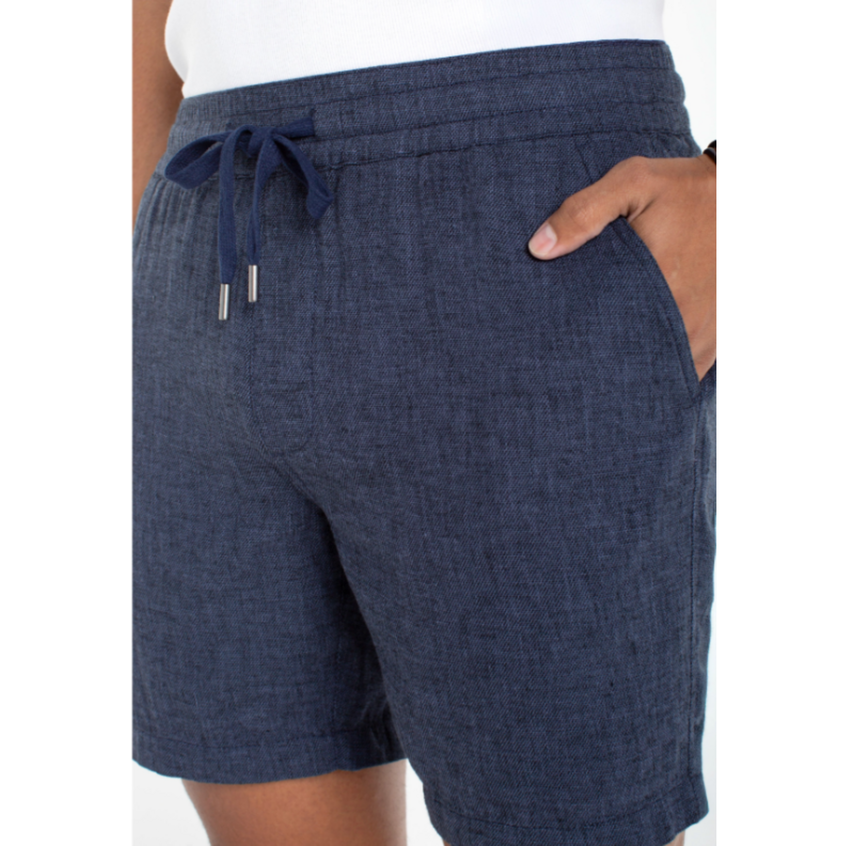 Liverpool Los Angeles Drawstring Shorts, 7" Inseam
