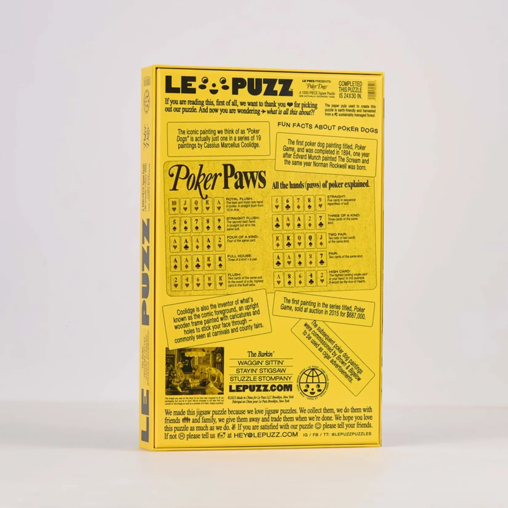 Le Puzz Poker Dogs Puzzle