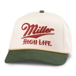American Needle Miller High Life Ball Cap, Red lettering