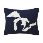Peking Handicraft Great Lakes Hook Pillow