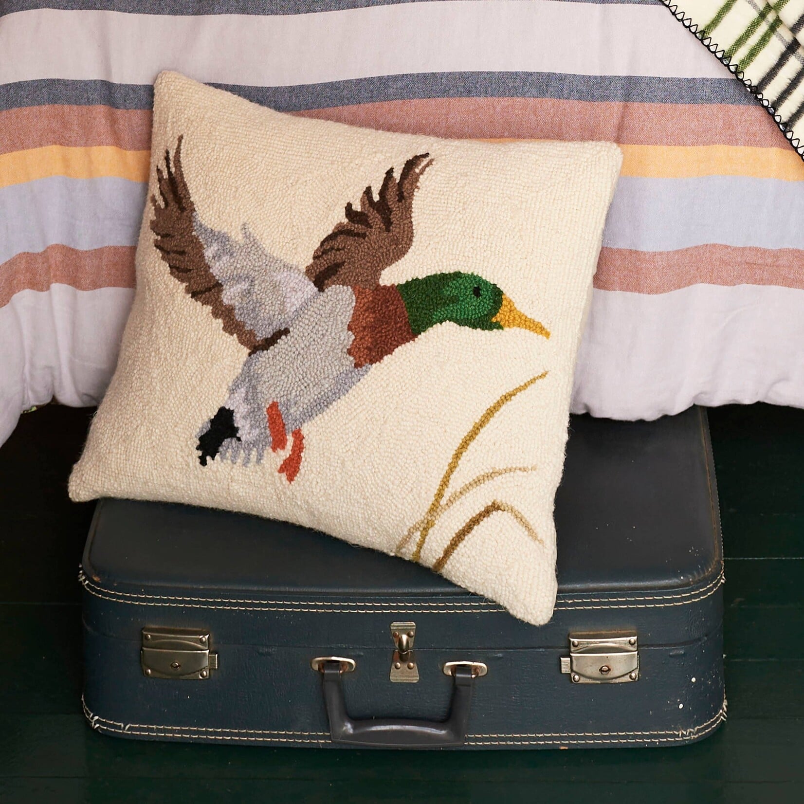 Peking Handicraft Mallard Hook Pillow