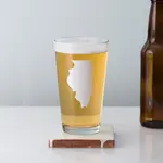 Vital Industries Illinois Pint Glass