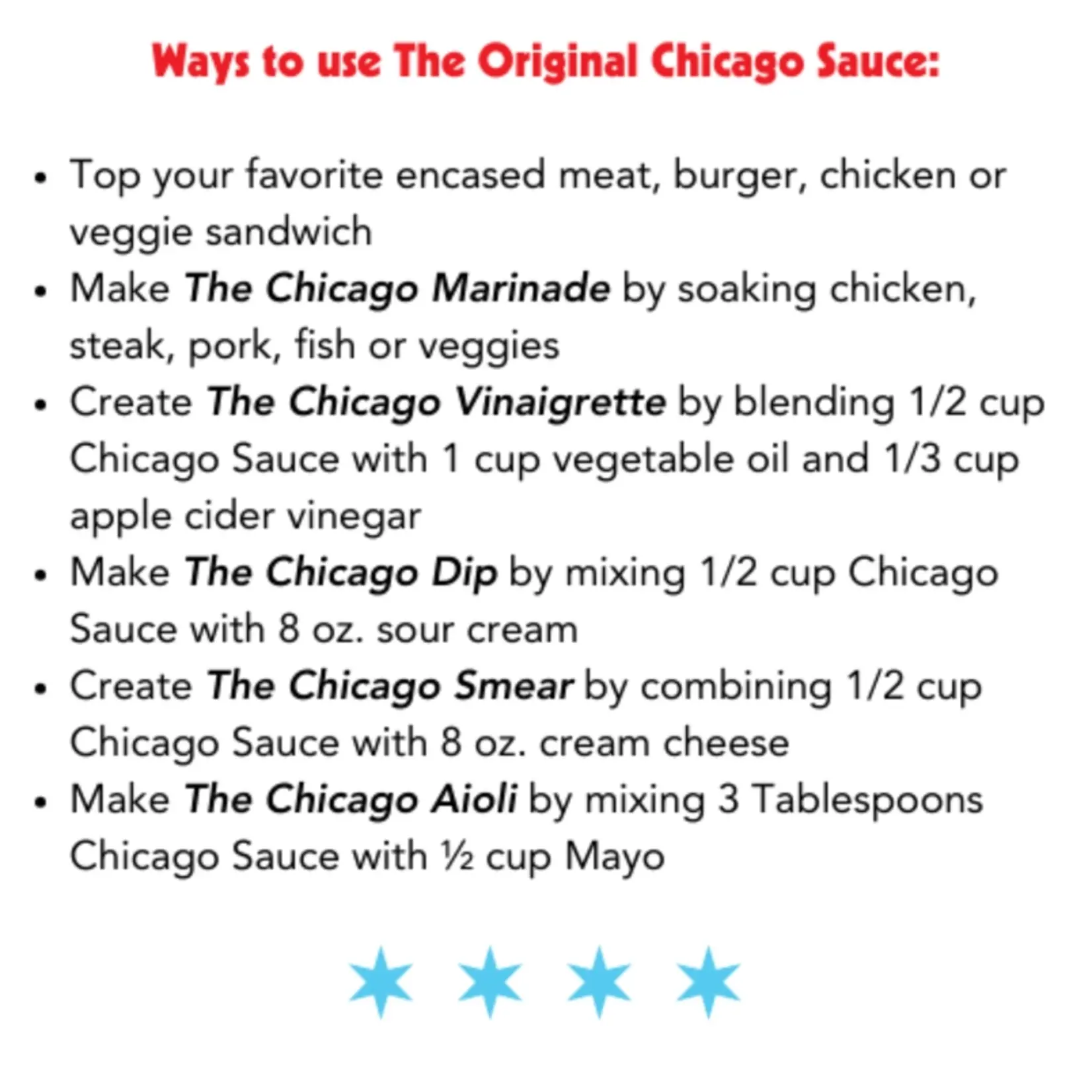Big Fork The Original Chicago Sauce