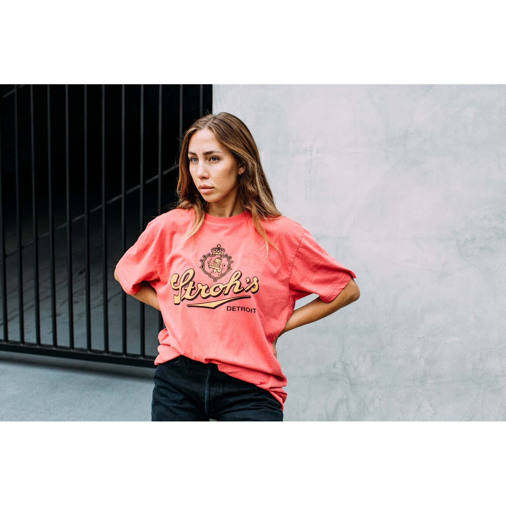 American Needle Stroh's Mineral Red T-shirt