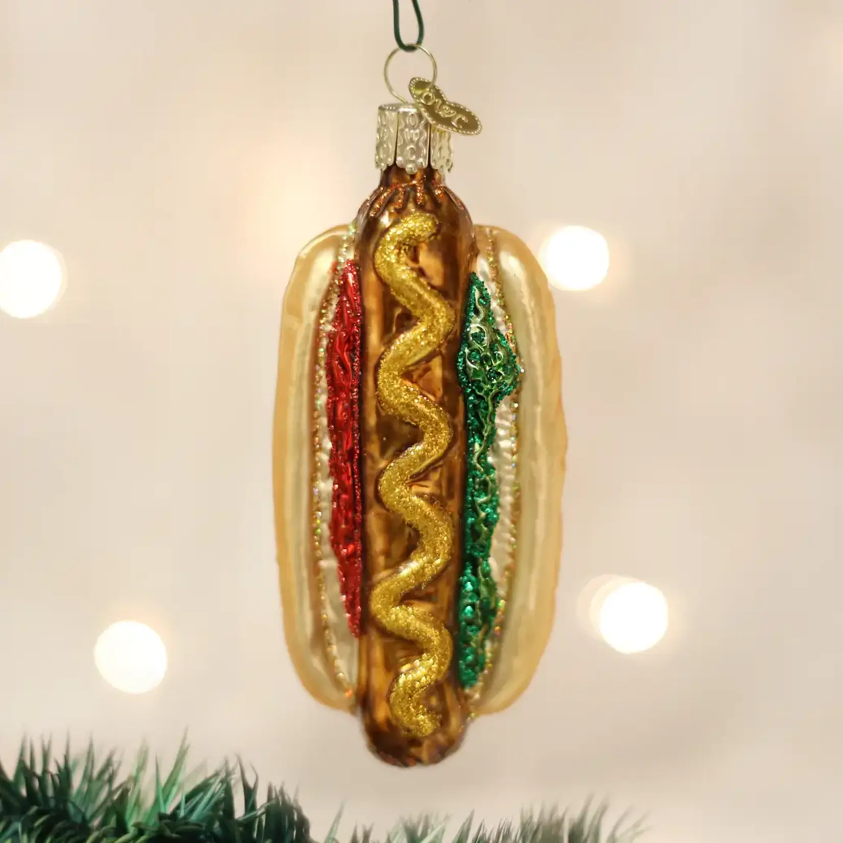 Old World Christmas Hot Dog Ornament