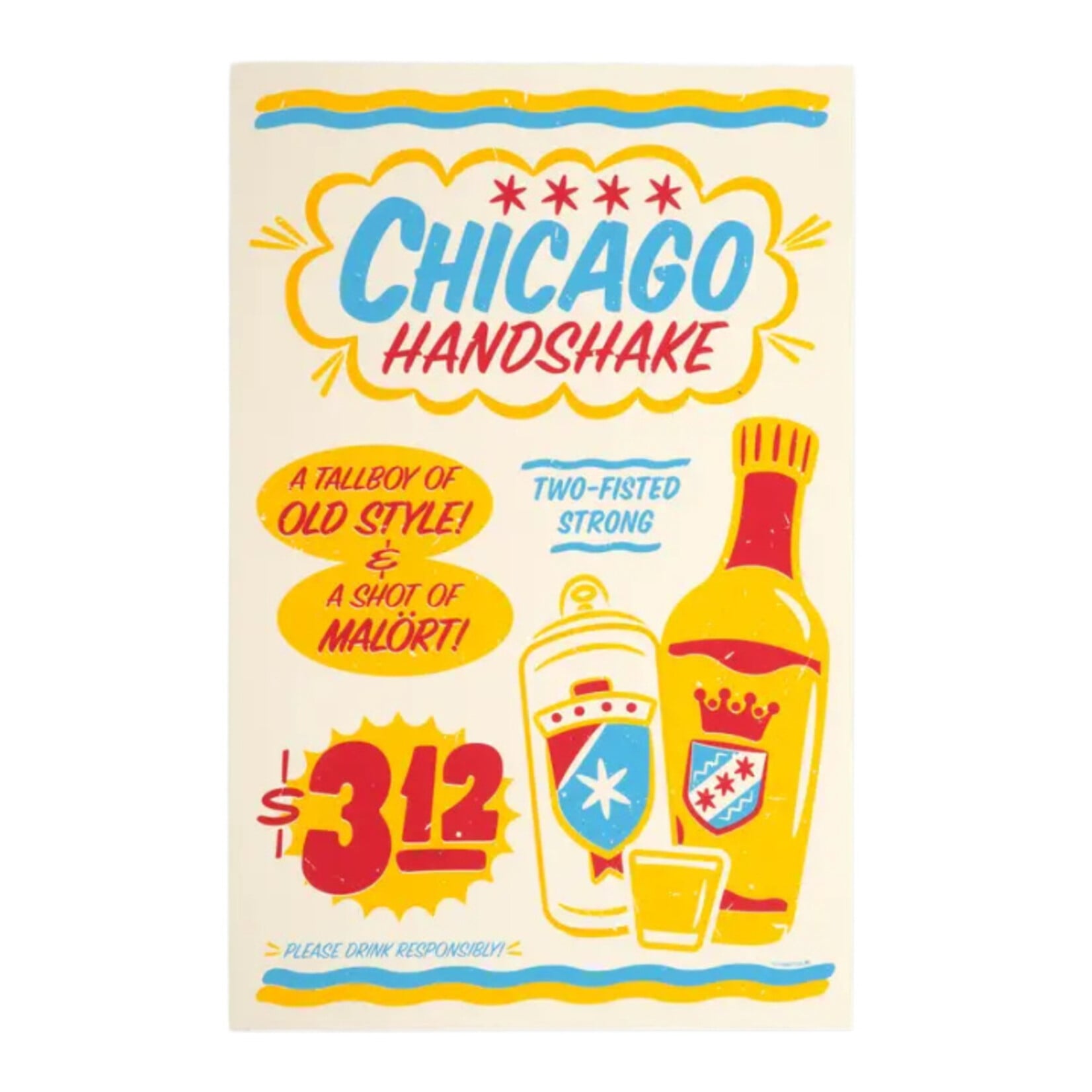Transit Tees Chicago Handshake Print