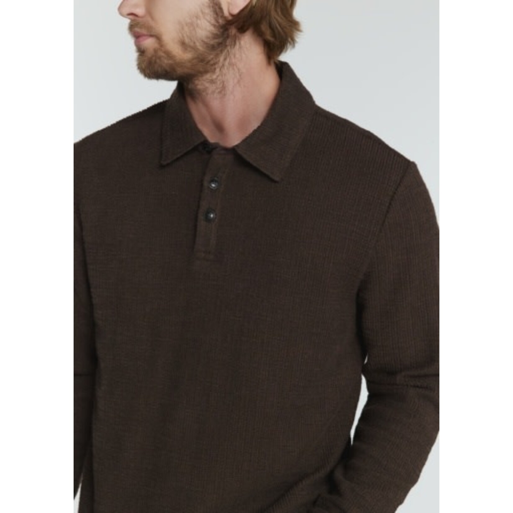 7 Diamonds MONTEREY TEXTURED L/S POLO