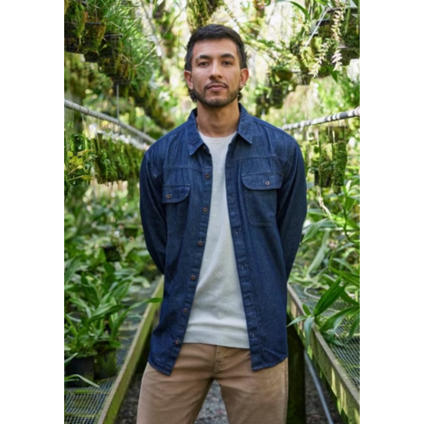 Prana Meares Denim Long Sleeve Shirt