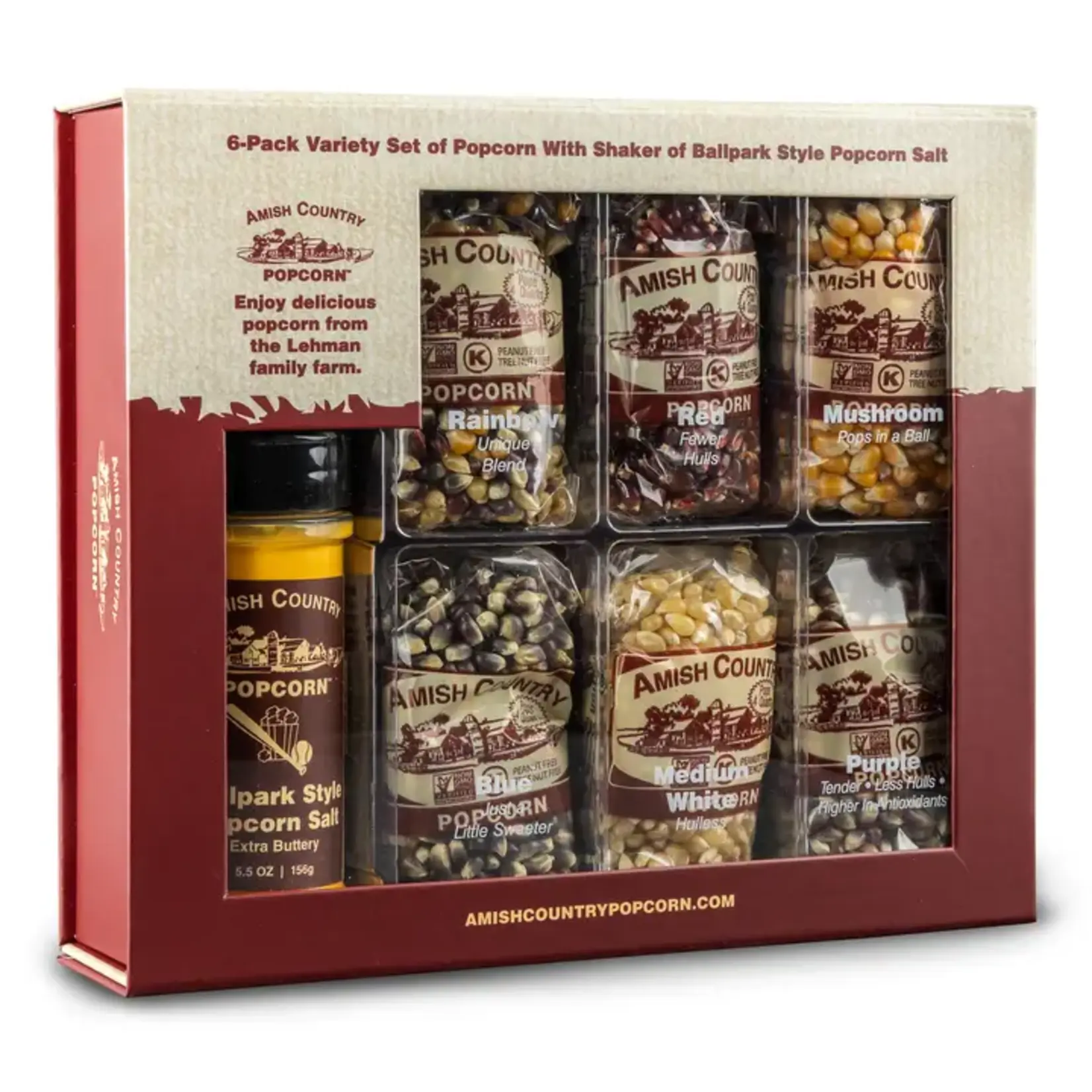 Popcorn Variety Gift Box with 5.5 oz Buttersalt
