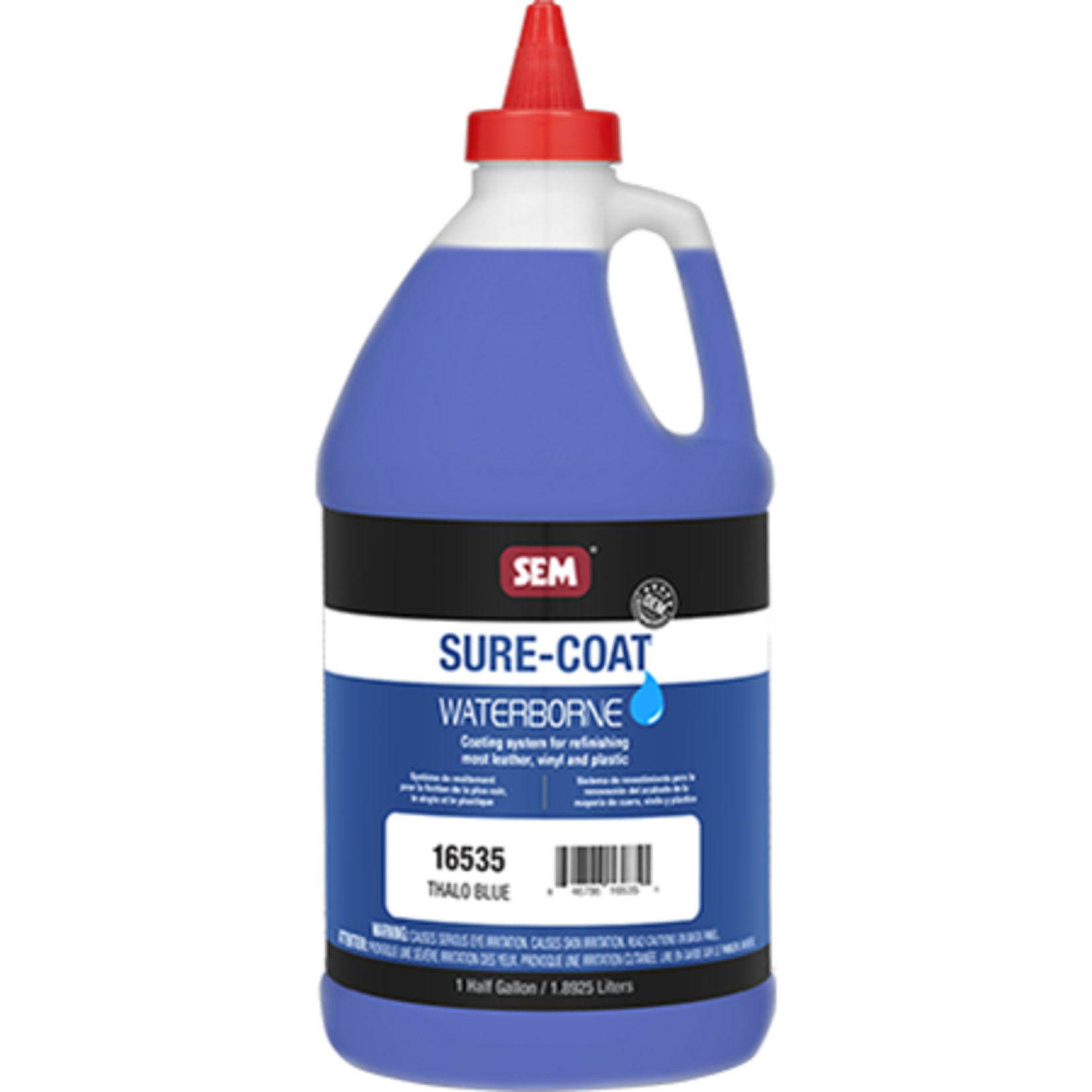 pintura cuero sure coat azul thalo