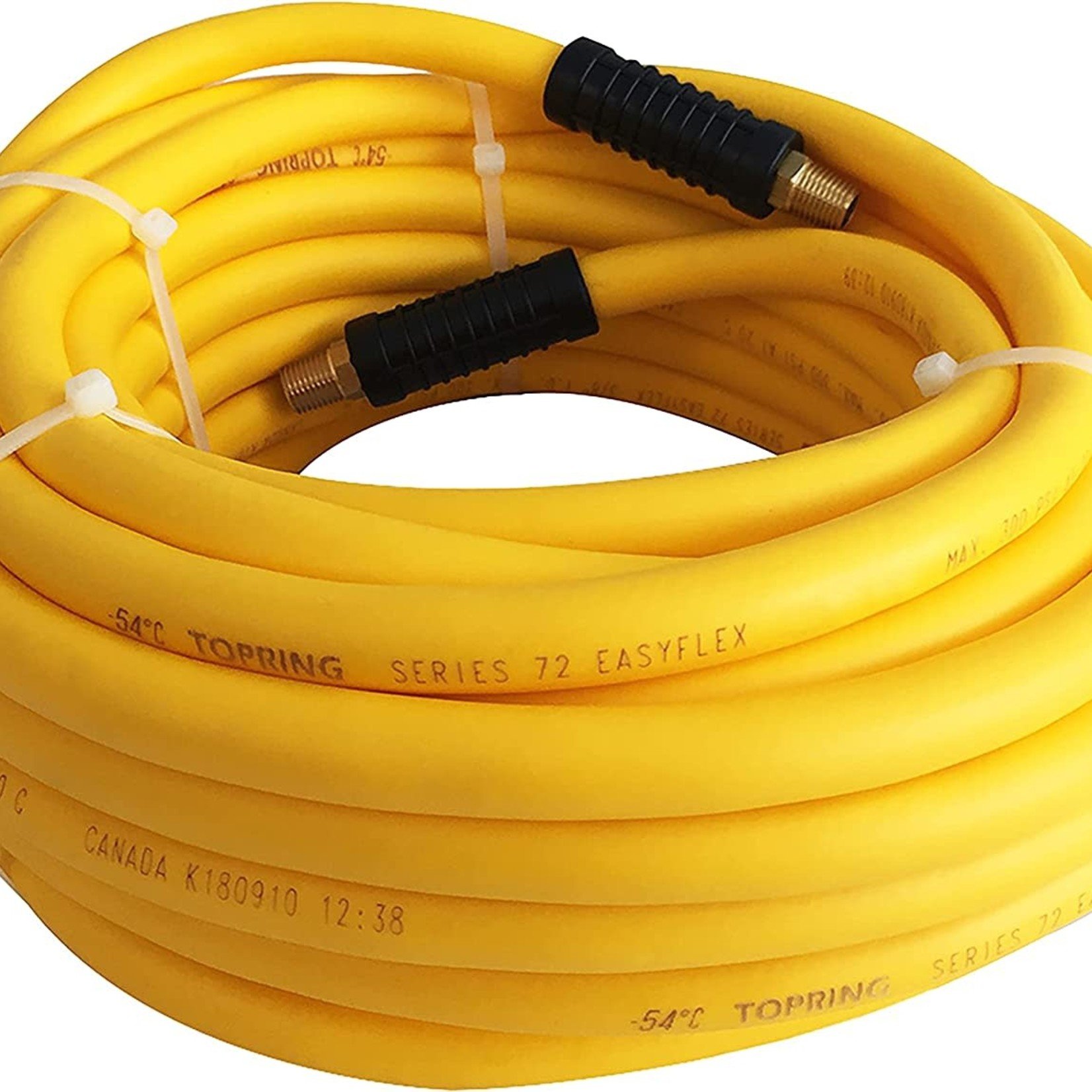 TOPRING Easyflex Technopolymer Yellow Hose 3/8" x 50' x 1/4" (M) NPT