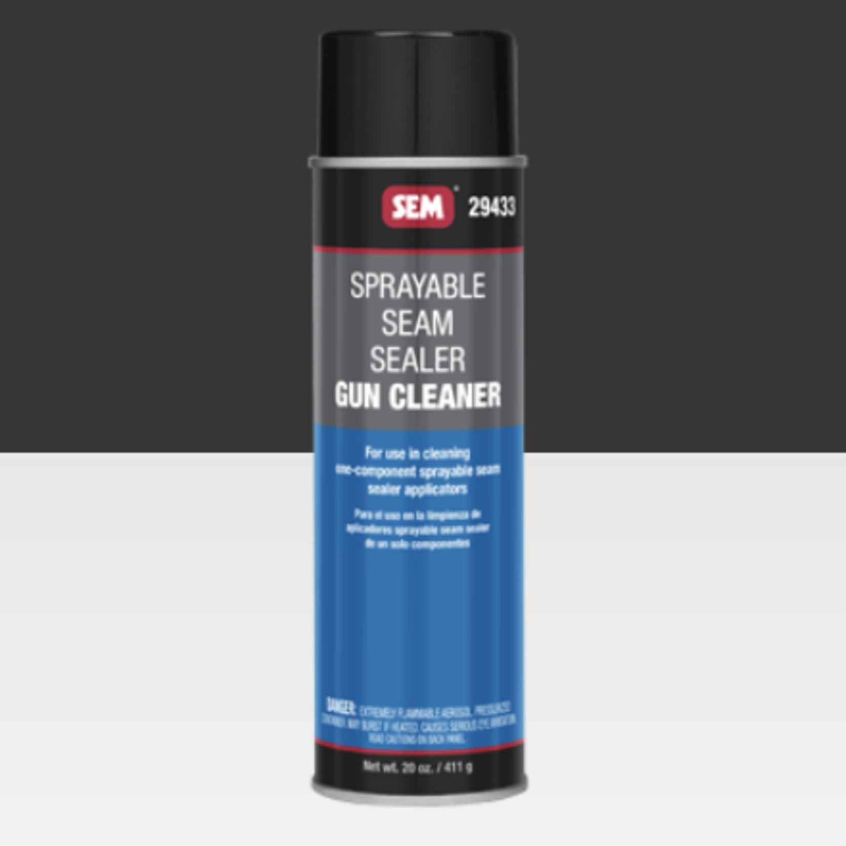 Seam clearance sealer spray