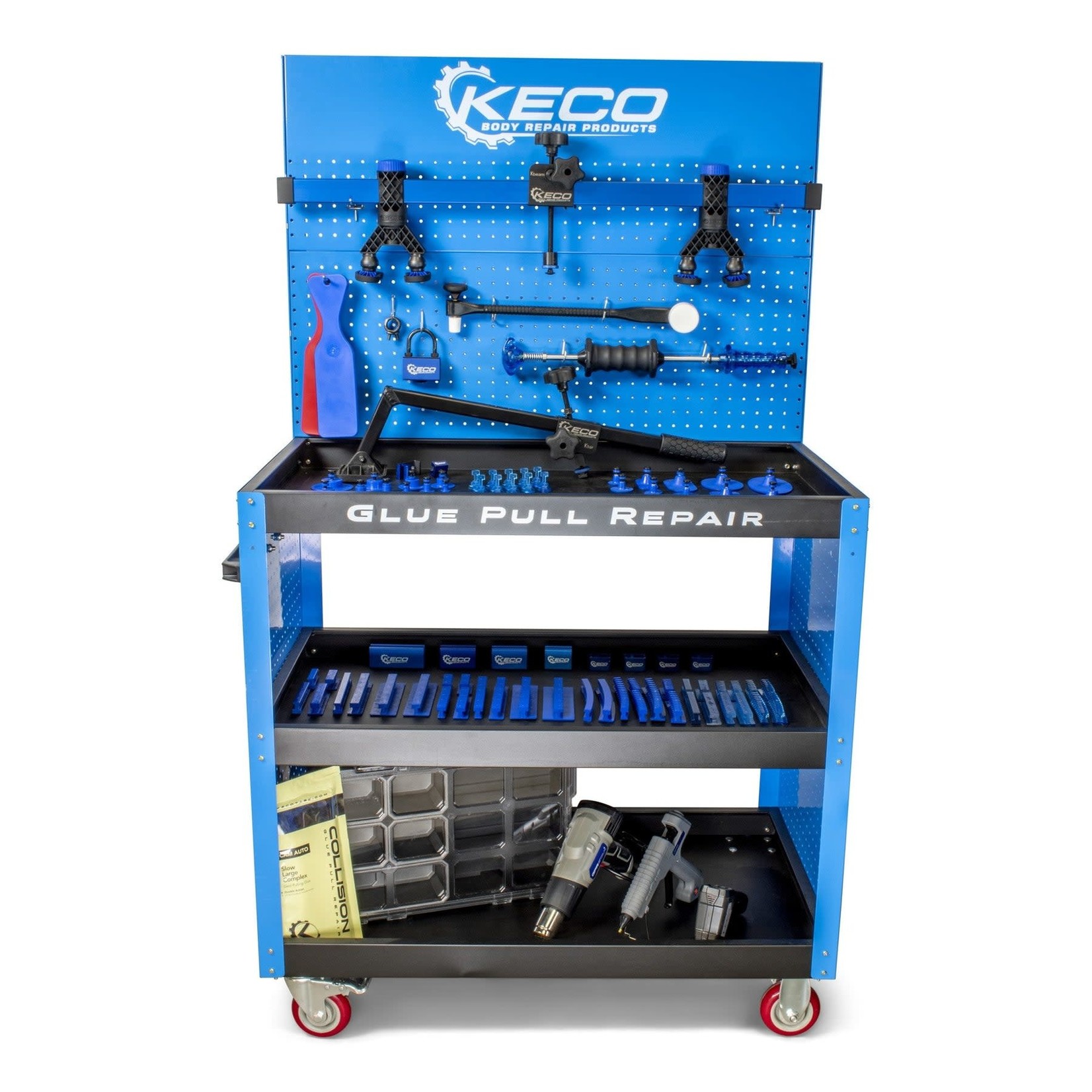 KECO Keco Level 1 Glue Pull Collision Pro Kit with Cart - 110 V