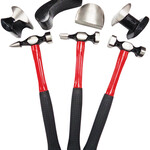 G2S ATD-4030 7 Pc. Heavy-Duty Body & Fender Tool Set  Fiberglass hammer handles for long service life     (3) Body hammers with excellent balance and feel     (4) Dollies for most common shapes and profiles  Set Contains:  Pick Hammer / Body Hammer