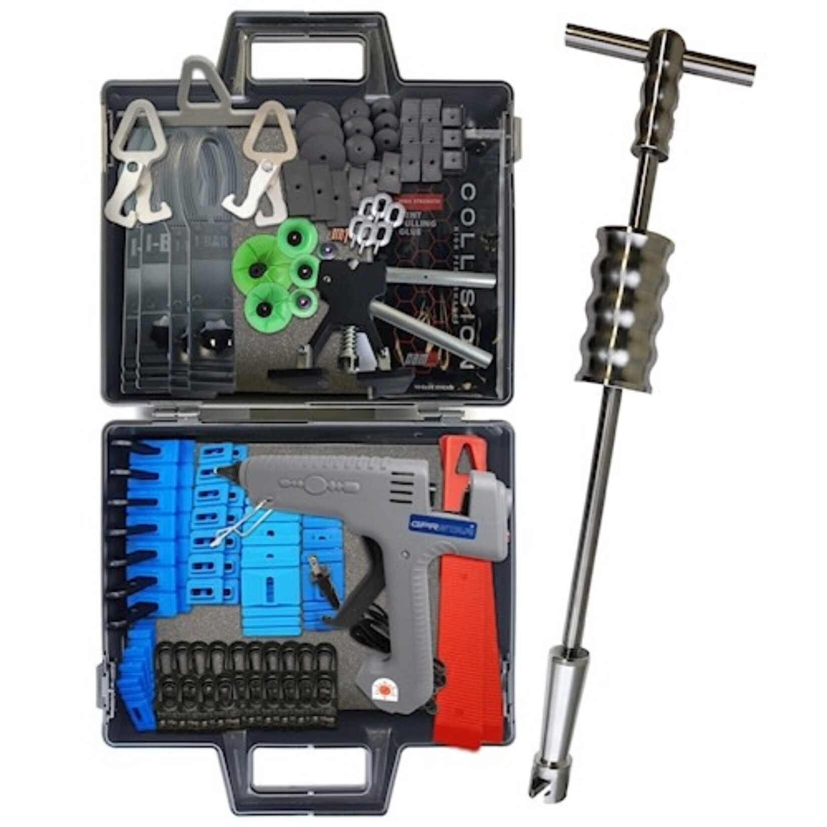 CAMAUTOPRO CAMAUTO BIG KIT is our most popular kit, best recommended for body shops with one to two technicians that already carry their own pullers.