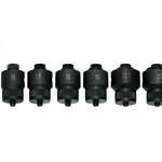 Polyvance Sensor Hole Cutter Kit 6 hole sizes: 16mm, 17mm, 18mm, 19mm, 22.5mm, 27mm.