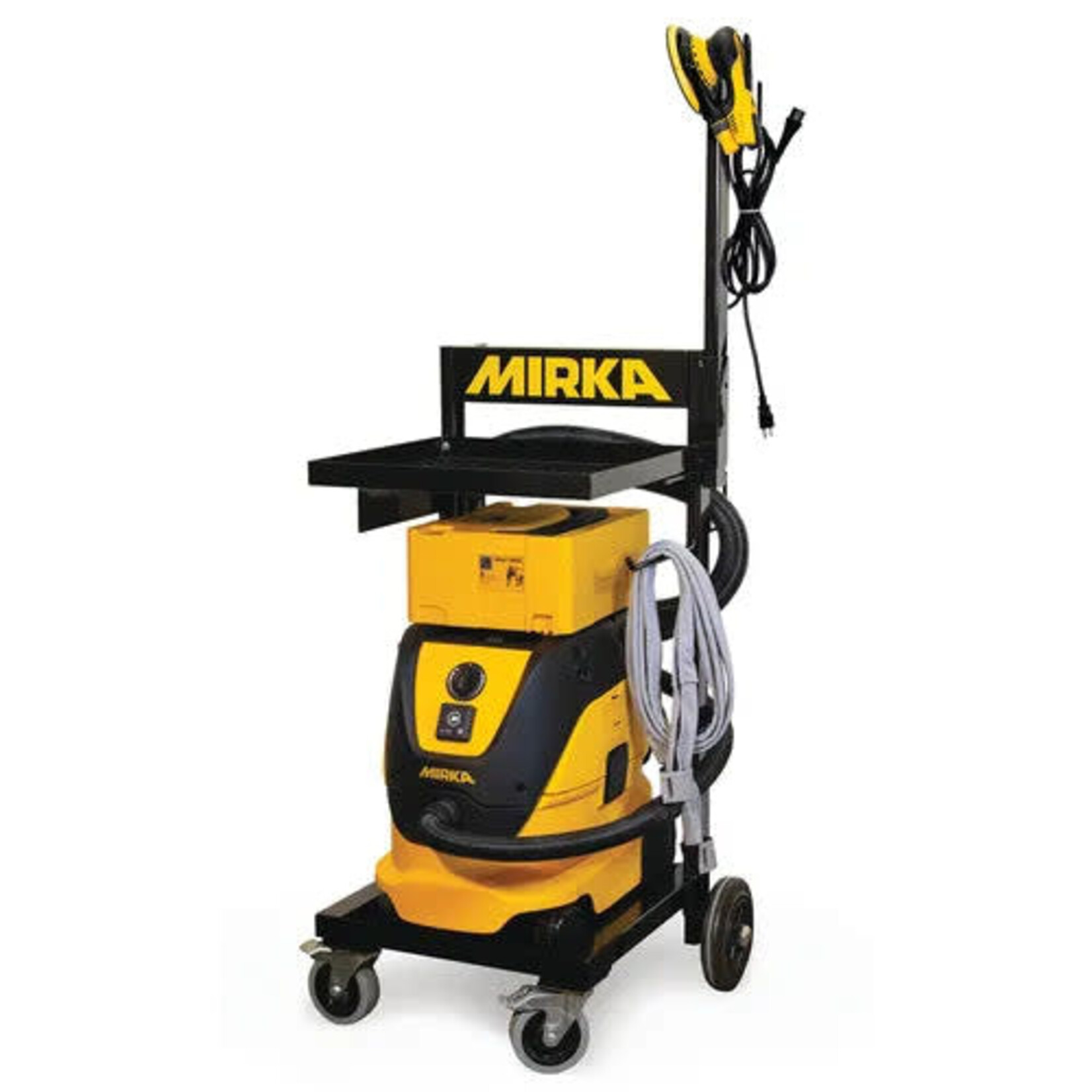 Mirka MIRKA®‚6" DEROS AFC KIT MIRKA DEROS 6" (5mm orbit) with systainer case  PLUS:  Dust extractor trolley - black 12' vacuum hose & connector Protective sleeve for vacuum hose and cable