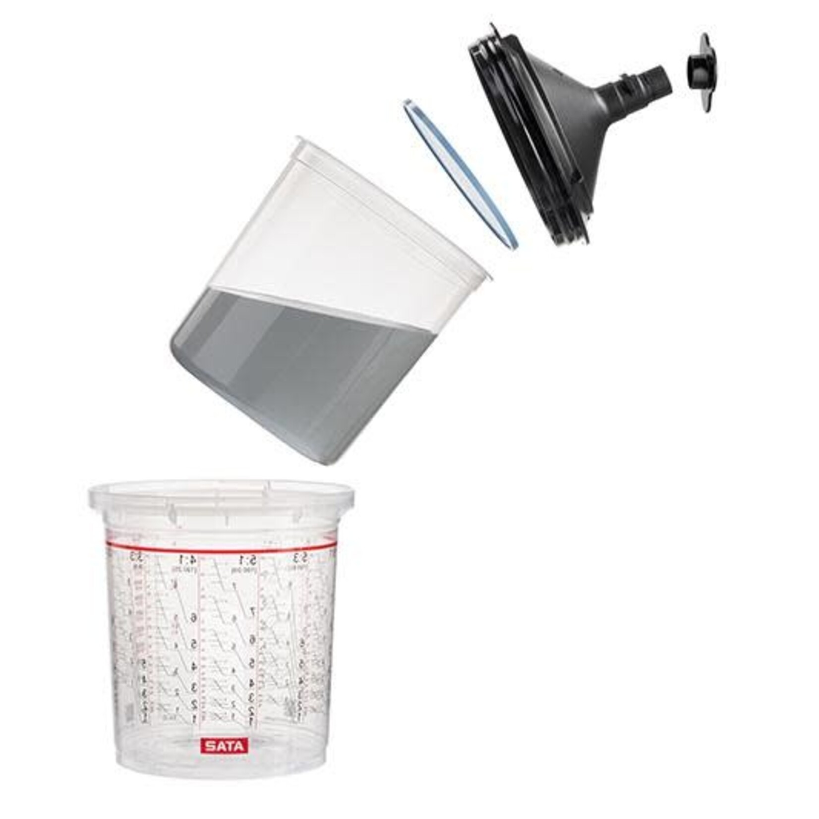 SATA SATA LCS 0.40 l - the Liner - 125 µm flat sieve [pack of 50 pieces]