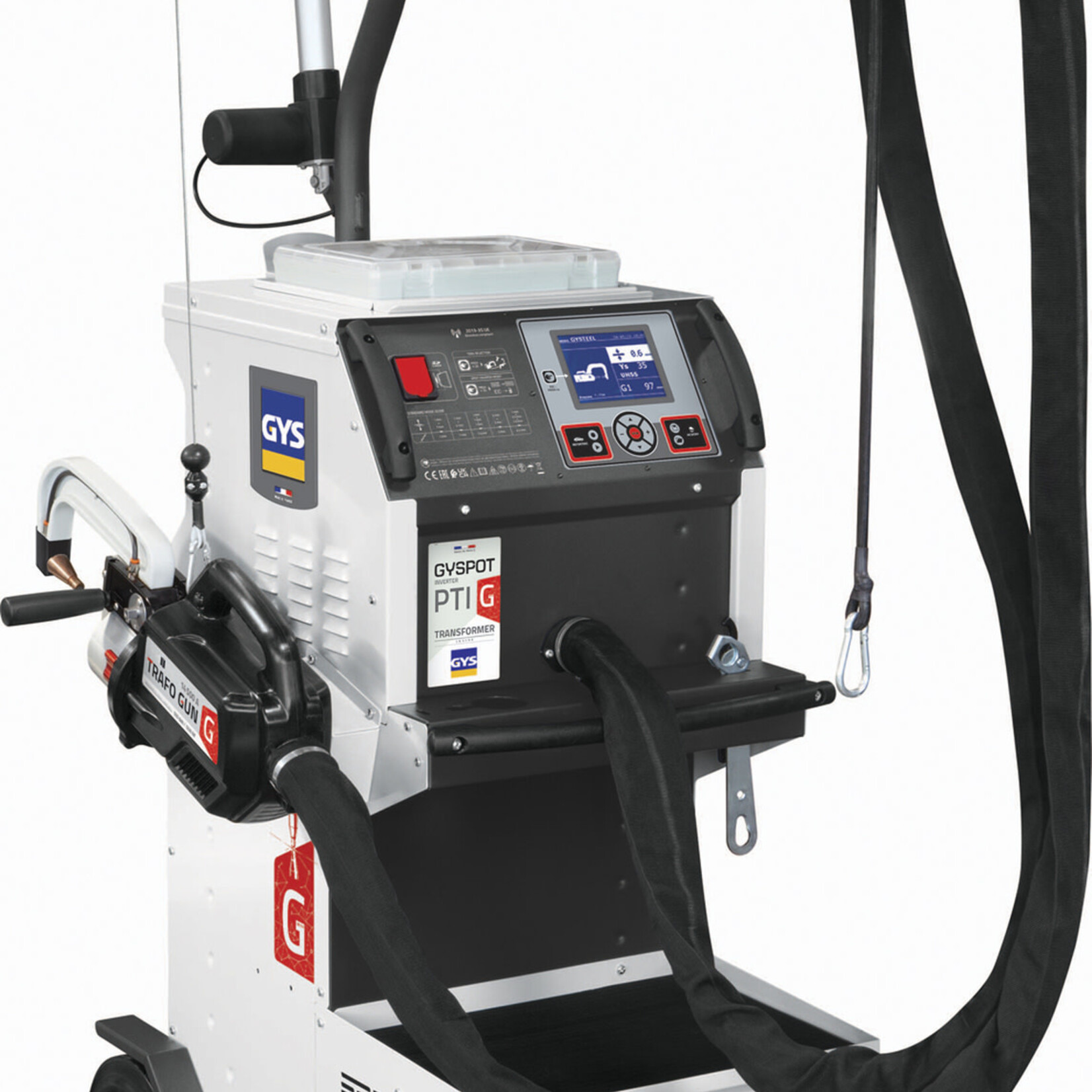 GYS PTI GENIUS RESISTANCE SPOT WELDER (6M); G2, G3, G4 ARM; 10L; JUG COOLANT; GYS GENIUS COVER