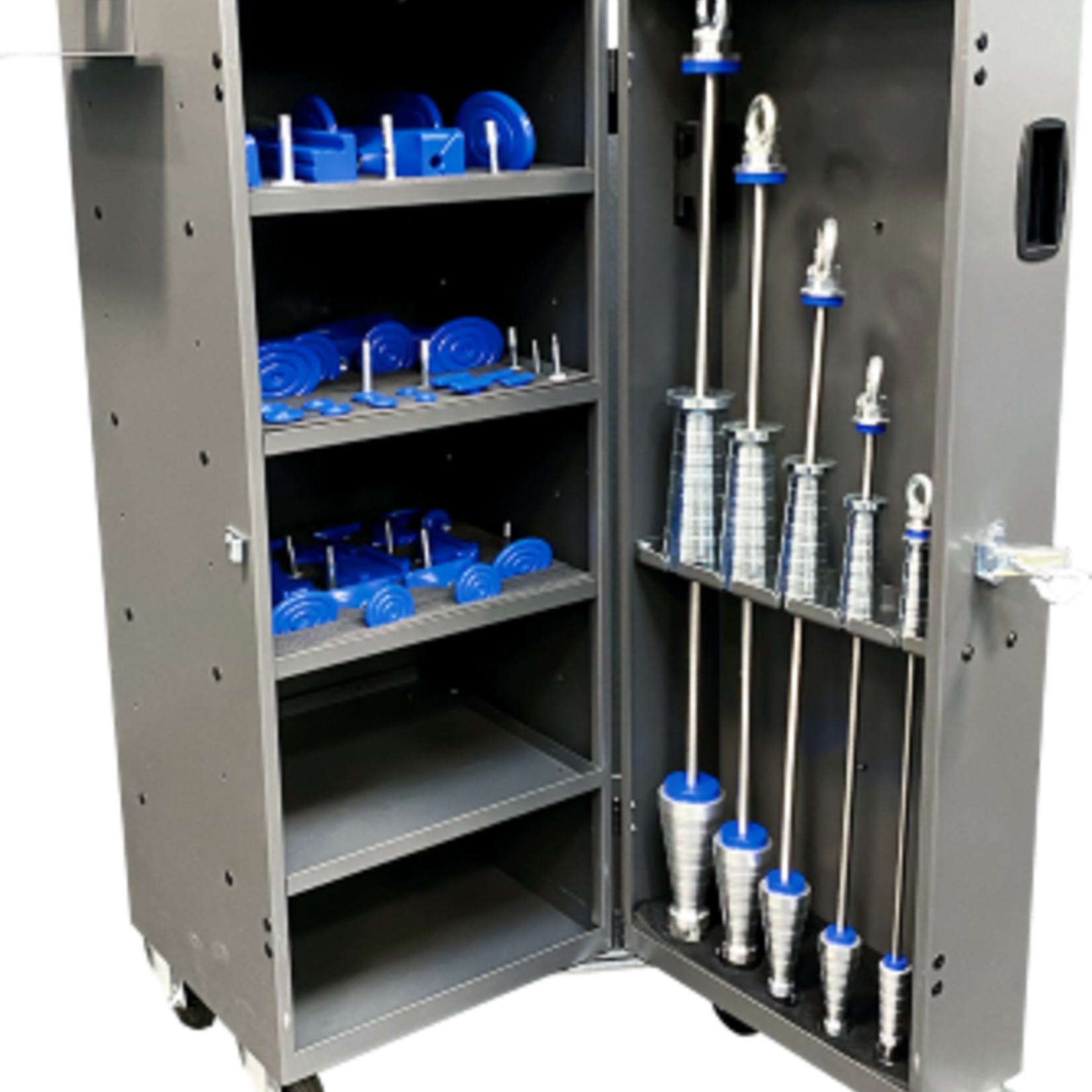 Spanesi Spanesi Pull up light complete of: - 5 extractors; - 60 tabs; - 32 threaded pins; - trolley; - 20 starter sticks of glue