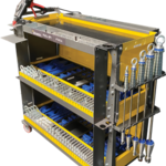 Spanesi Spanesi Pull up full version complete with: 5 extractors; -120 suction cups; - 64 threaded pins; - 8 double bars; - 4 triple bars; - trolley - 20 starter sticks of glue