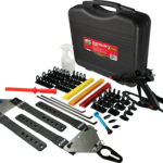 DENTFIX Glue Puller Xtreme: SPECIFICATIONS Glue Gun: 12V Glue Type: Heavy Duty 5-Ring Tabs: Four 4-Ring Tabs: Four 3-Ring Tabs: Four 2-Ring Tabs: Three 1-Ring Tabs: Three Knock Down Tool: 4 Heads