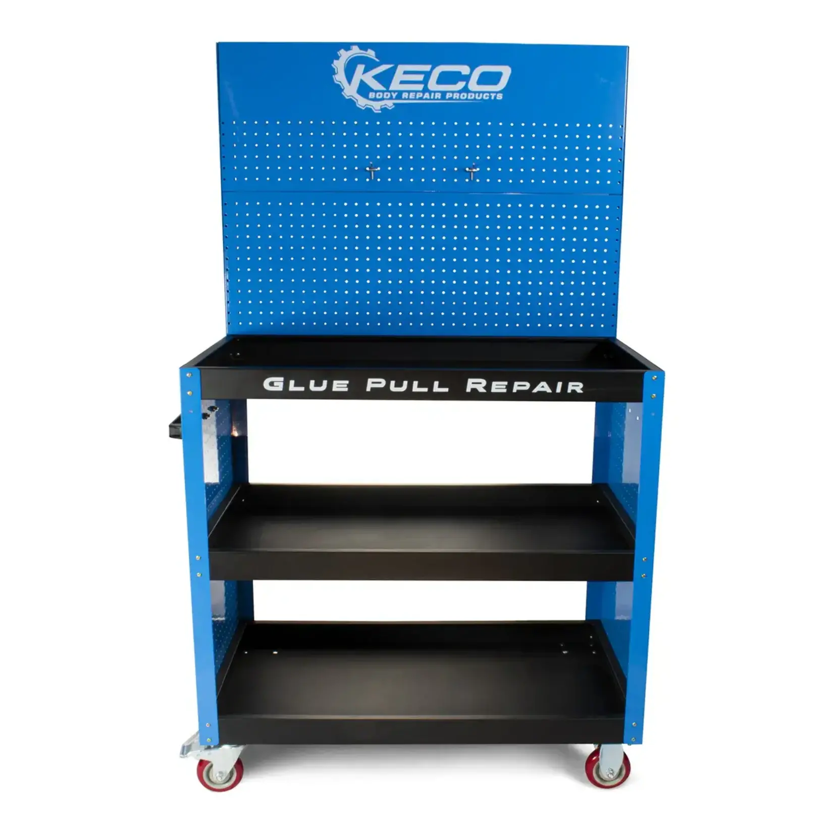 KECO Blue Glue Pull Station Collision Center Cart