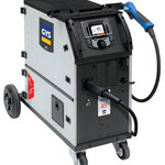 GYS E1 GYS AUTO is a 200 A single-phase synergic MIG/MAG welding unit, specially designed for bodybuilders. Equipped with a highly intuitive colour interface, it welds steel and aluminium to perfection, even thin gauge. Its synergies also include braze weldin