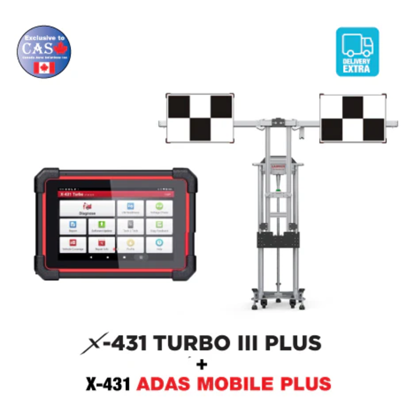 X-431 ADAS MOBILE  PLUS LDW SPECIAL KIT (Frame + lDW Targets + X-431 III Plus + Carring Bag)