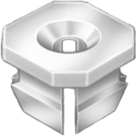 Pelco 0.650011 PELCO LICENSE PLATE NUT #8 GM 25 Qty Per Pack Y / 5