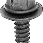 Pelco 0.090251 PELCO HEX.SPIN WAS.T/S 6.3X20 BLACK 25 Qty Per Pack G / 1