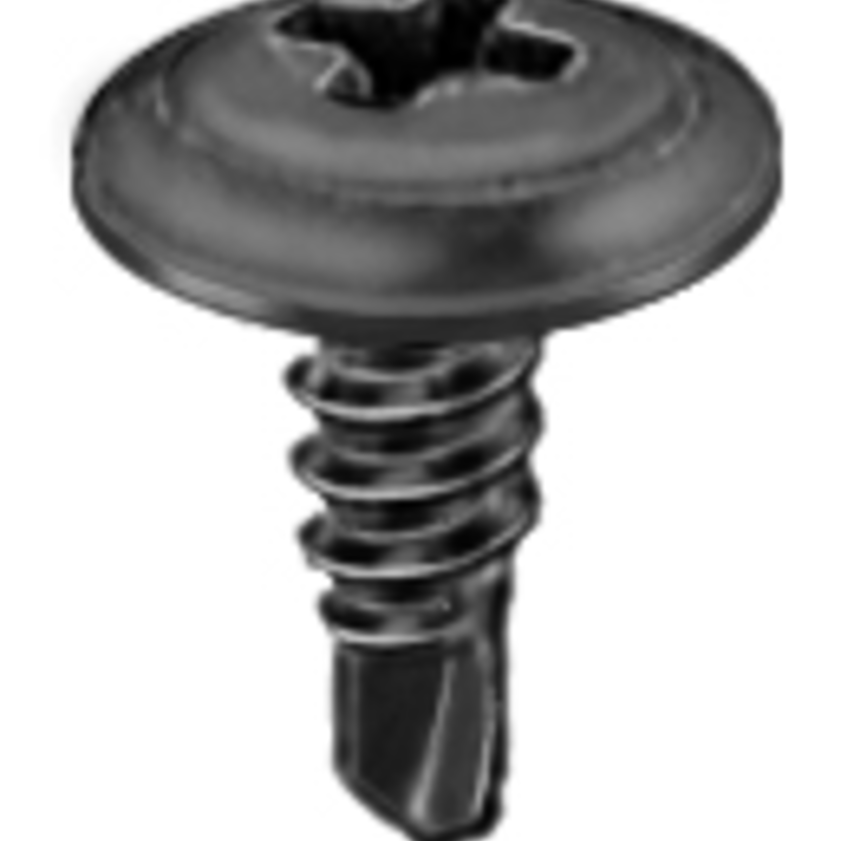 Pelco 0.090091 PELCO VIS FLAT W. TECK NOIR #8 X 1/2 50 Qty Per Pack G / 1