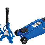 ATD 3-TON FLOOR JACK WITH 3-TON JACK STANDS