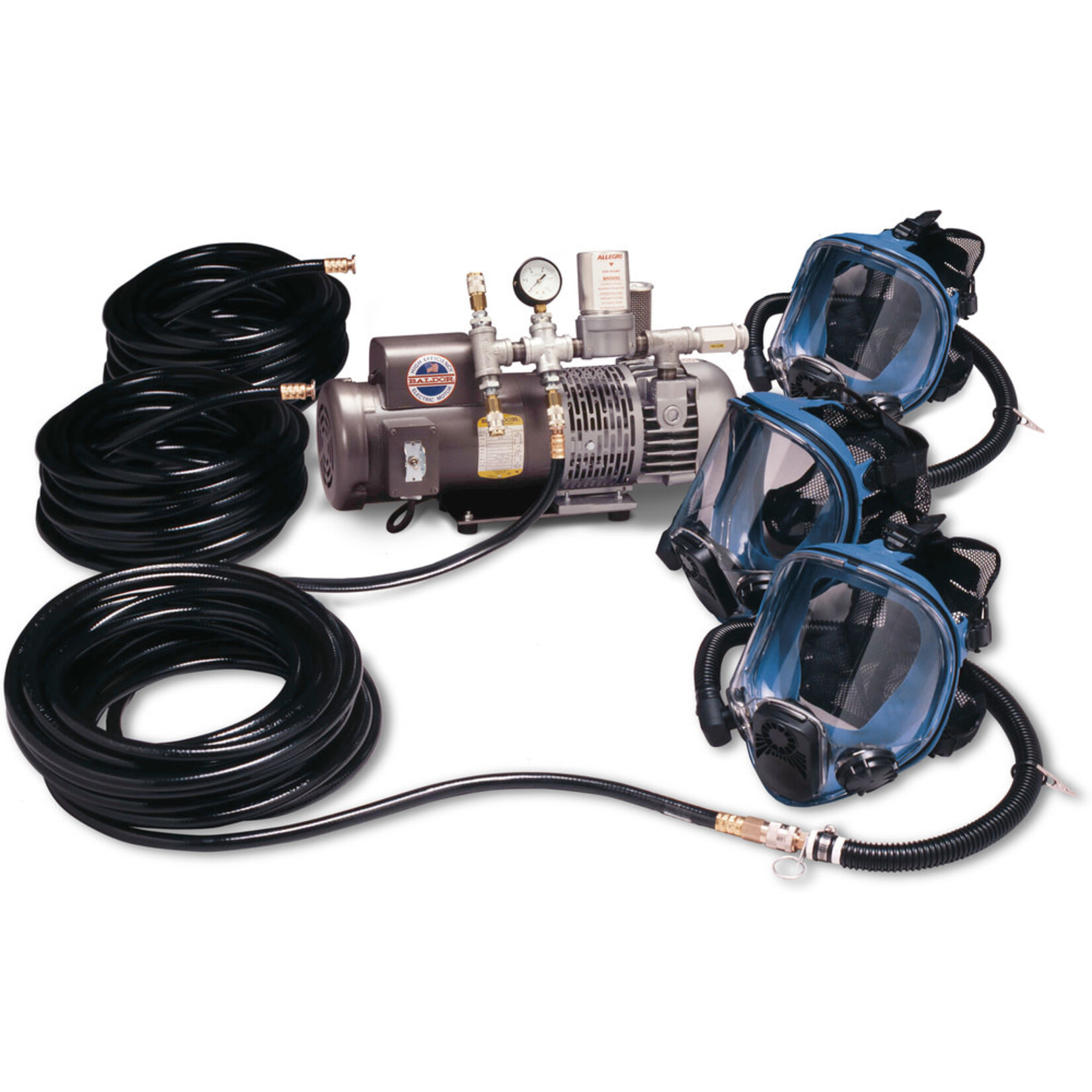 Allegro Allegro Three‐Worker Full Mask System, 50' Airline Hoses