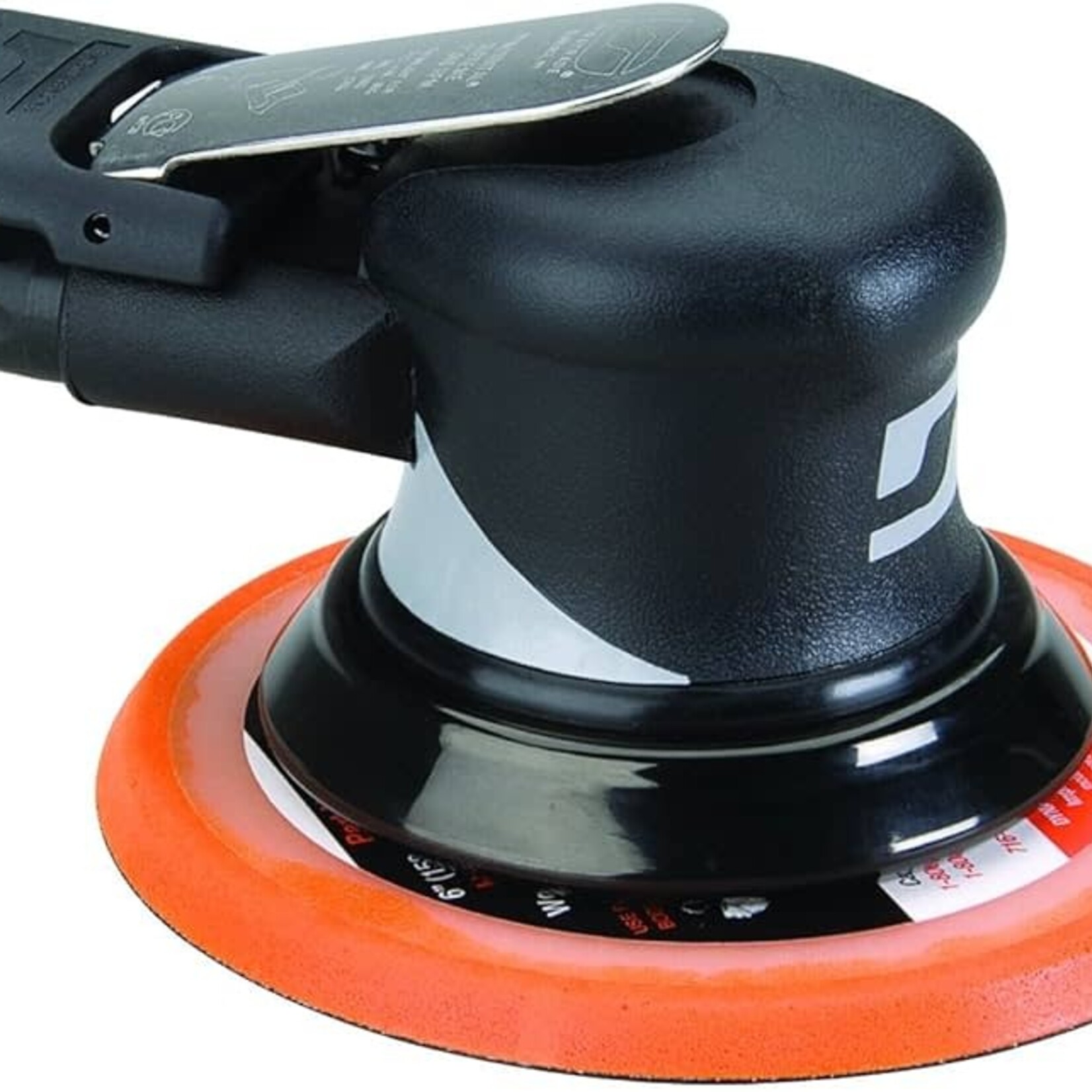 DYNABRADE DYNABRADE 6" (152 mm) Dia. Non-Vacuum Dynorbital Supreme Random Orbital Sander .28 hp, 12,000 RPM, 3/16" (5 mm) Dia. Orbit, Rear Exhaust  w/ 54327 pad