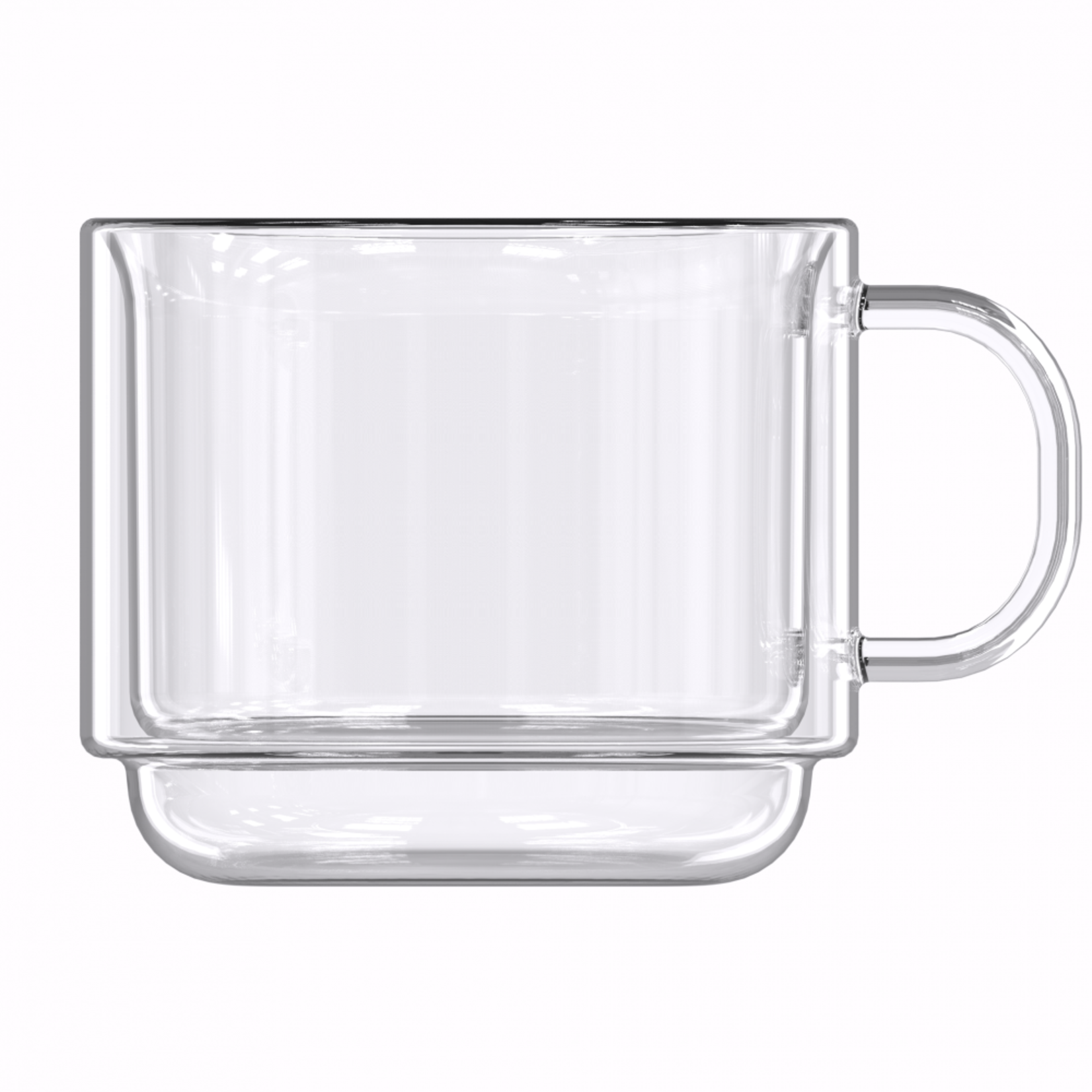 Mkitnvy Lot de 4 Tasse a Cafe Double Paroi, 350ML Tasse Double