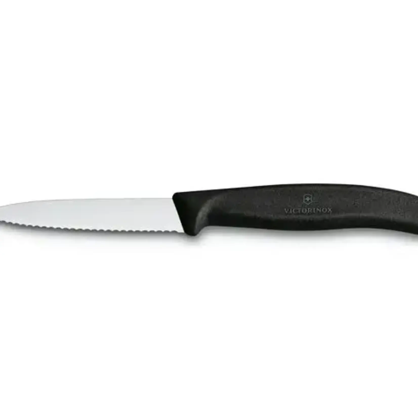 Couteau Office 3 1/4 po lame dentelée noir 6.7633