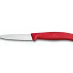 Couteau Office 3 1/4 po lame droite rouge 6.7601