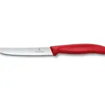 Couteau Steak 4 1/2 po bout rond dentelé rouge 6.7831