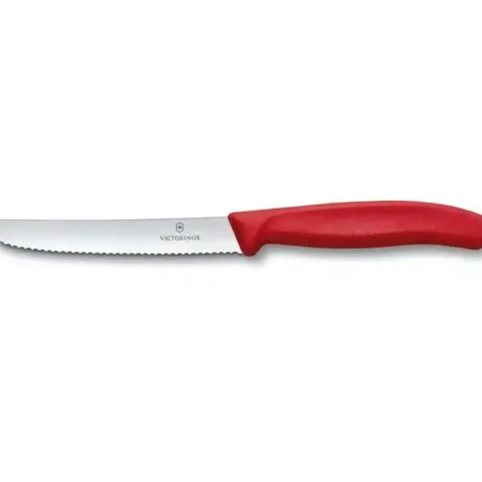 Couteau Steak 4 1/2 po bout rond dentelé rouge 6.7831