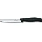 Couteau à steak 41/2 po dent bout rond noir 6.7833
