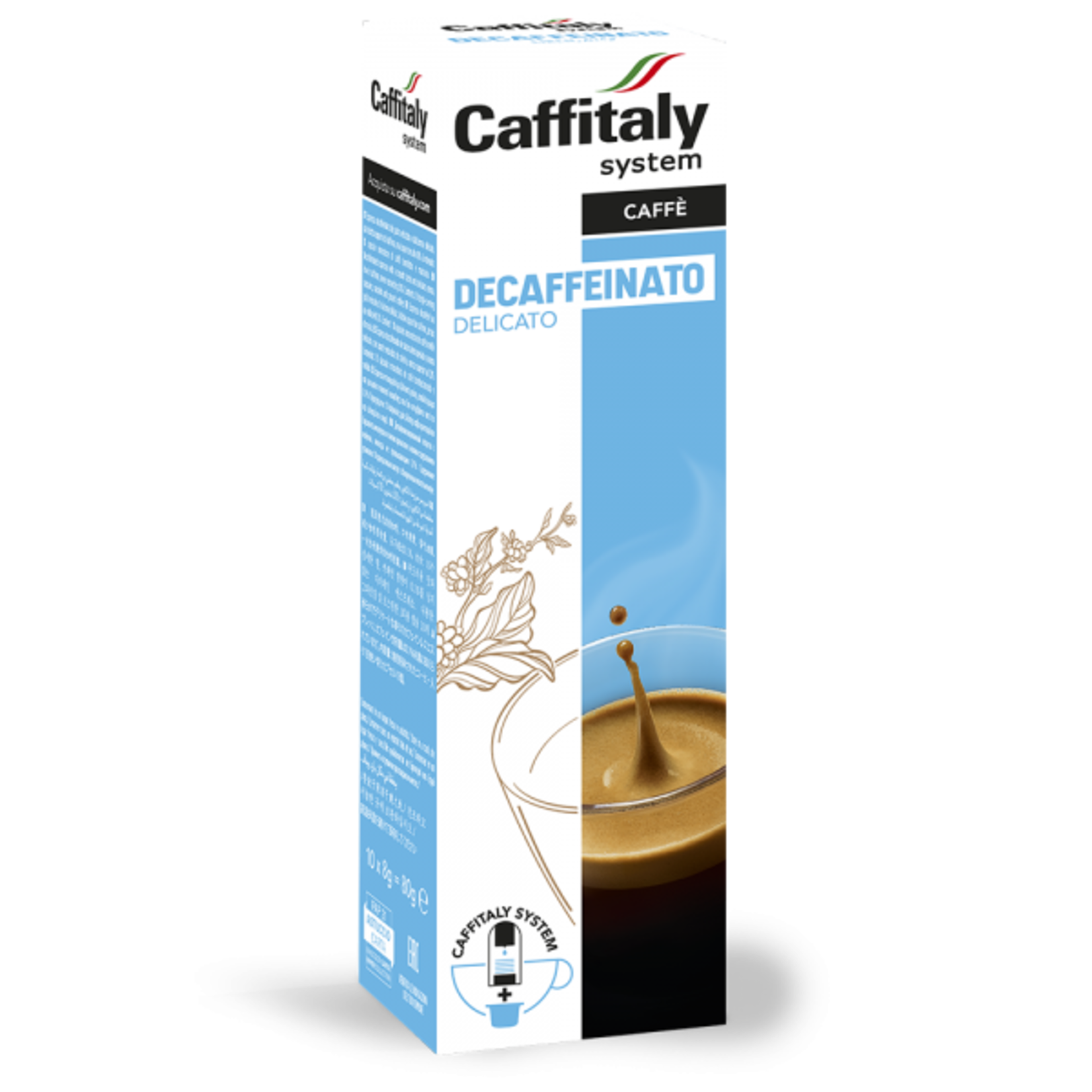 Caffitaly capsules de café Decaffeinato Delicato (10)    005