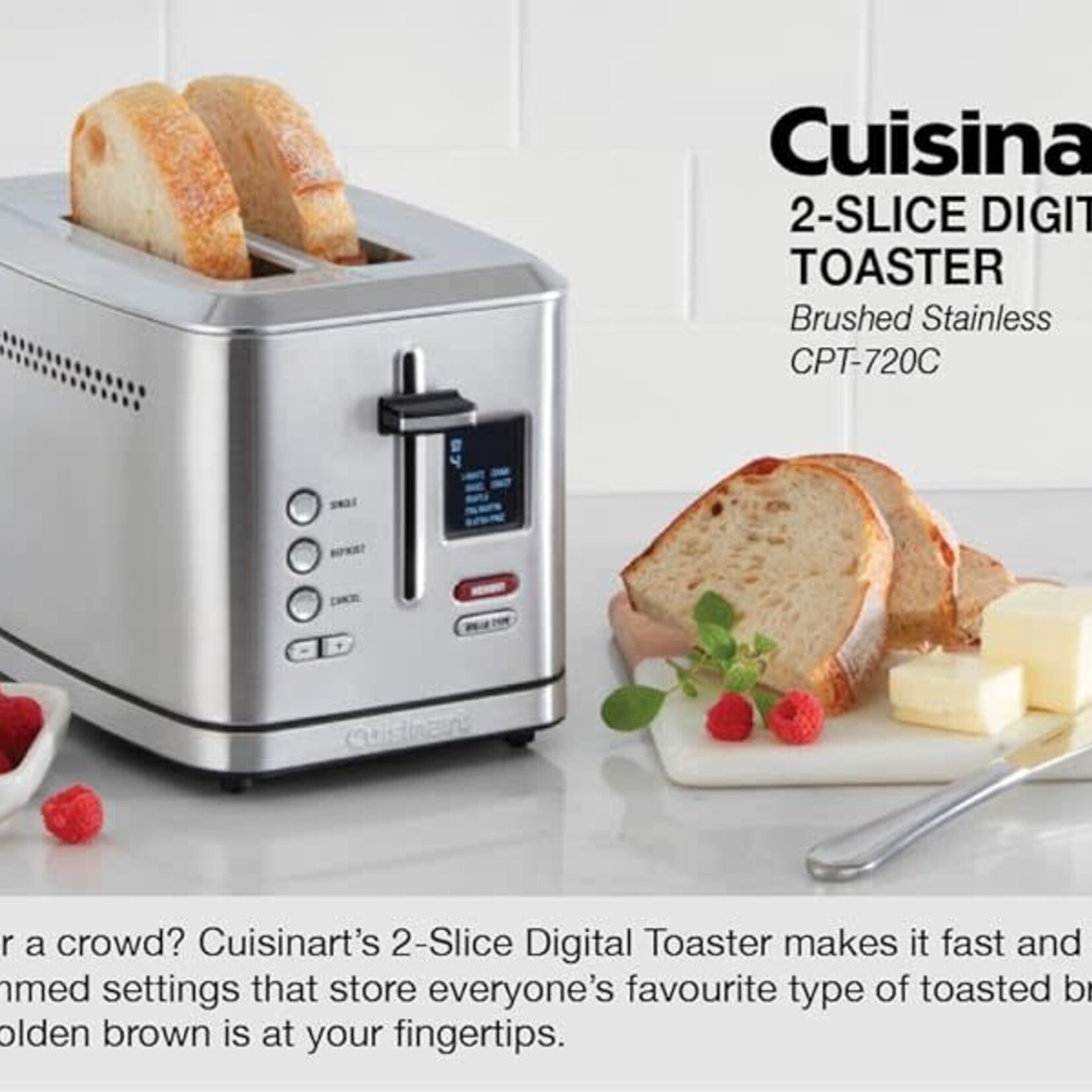 Grille-pain 2 tranches Cuisinart CPT-720C