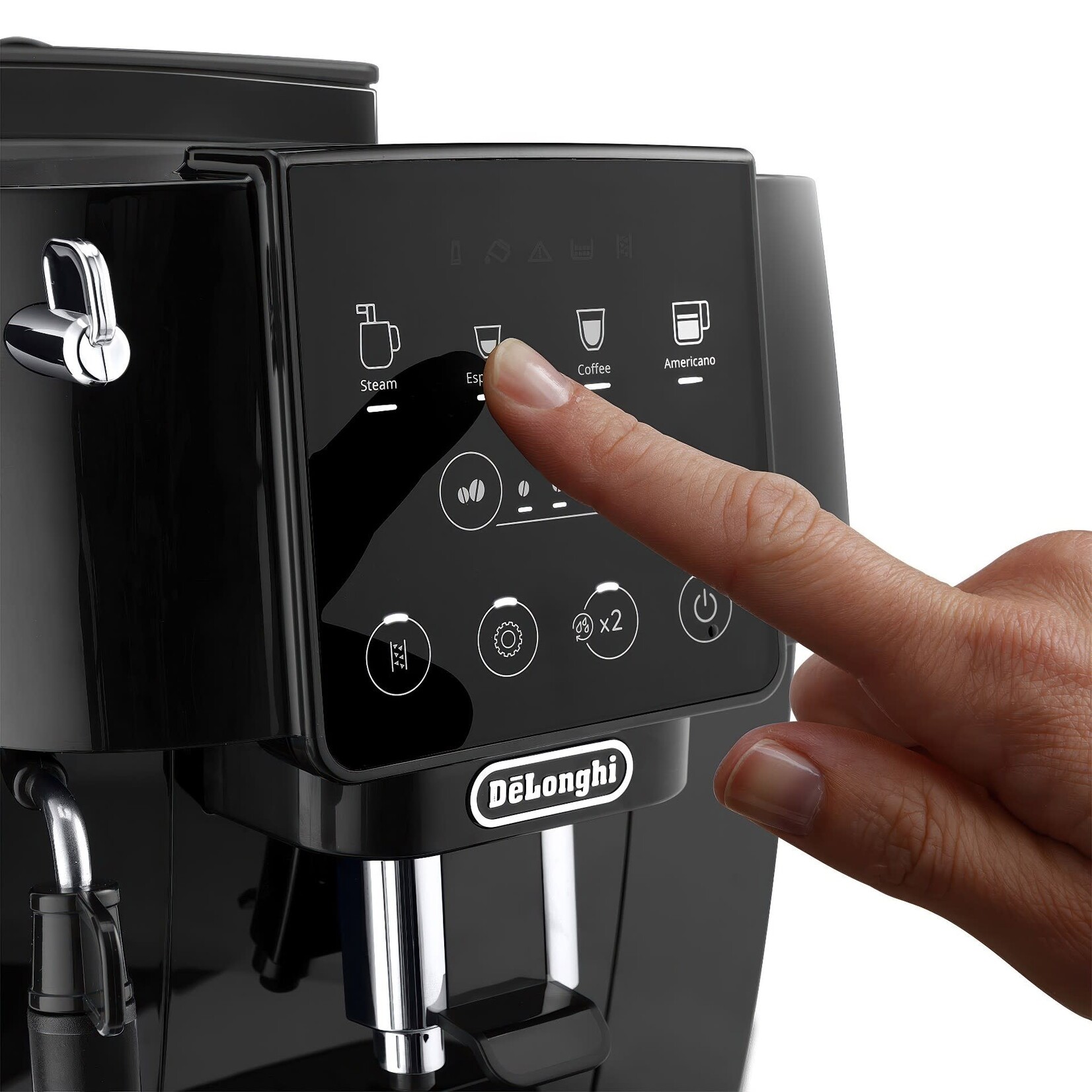 Machine à espresso Magnifica Start avec mousseur à lait manuel ECAM22022B