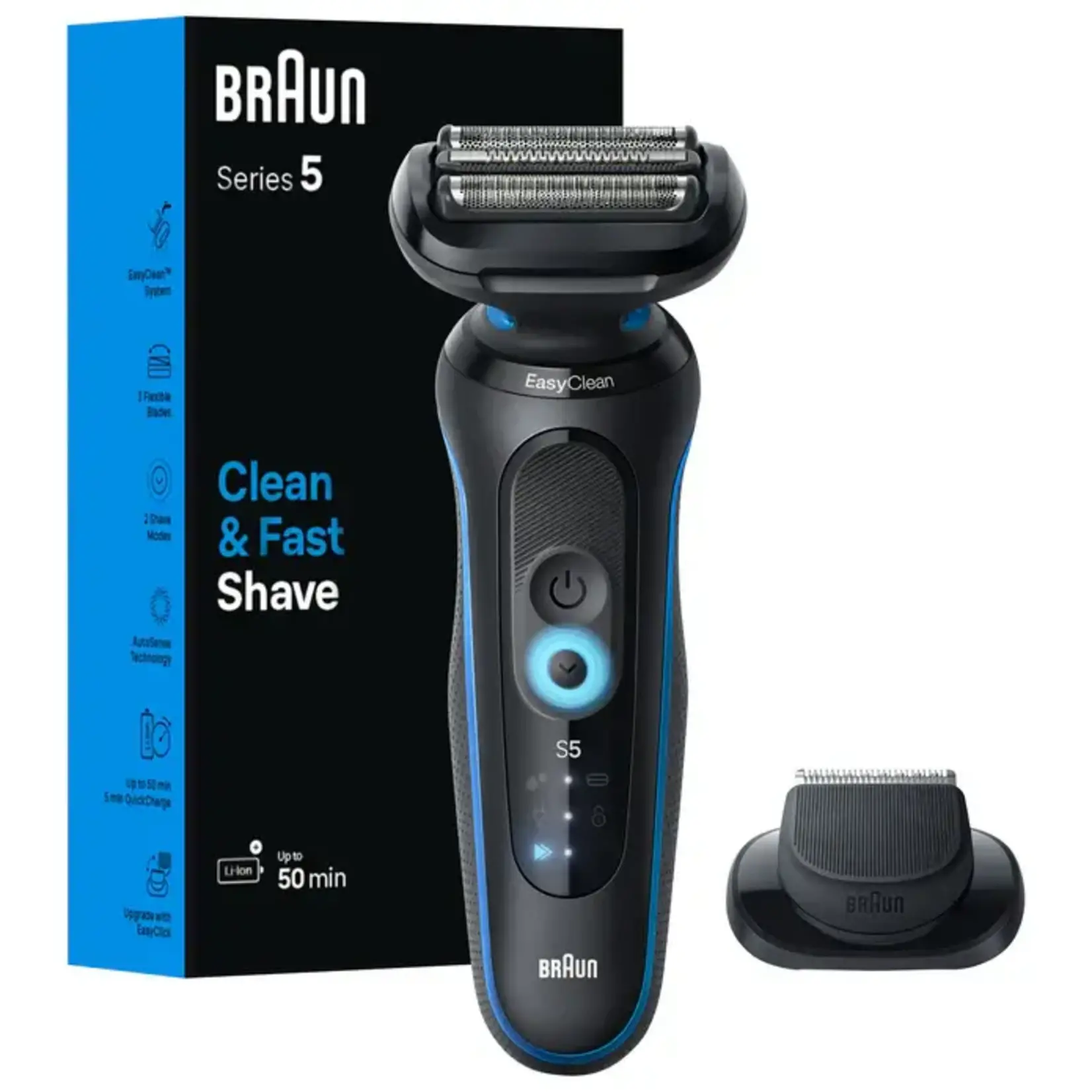 Rasoir Braun Série 5 turbo Bleu 5118s