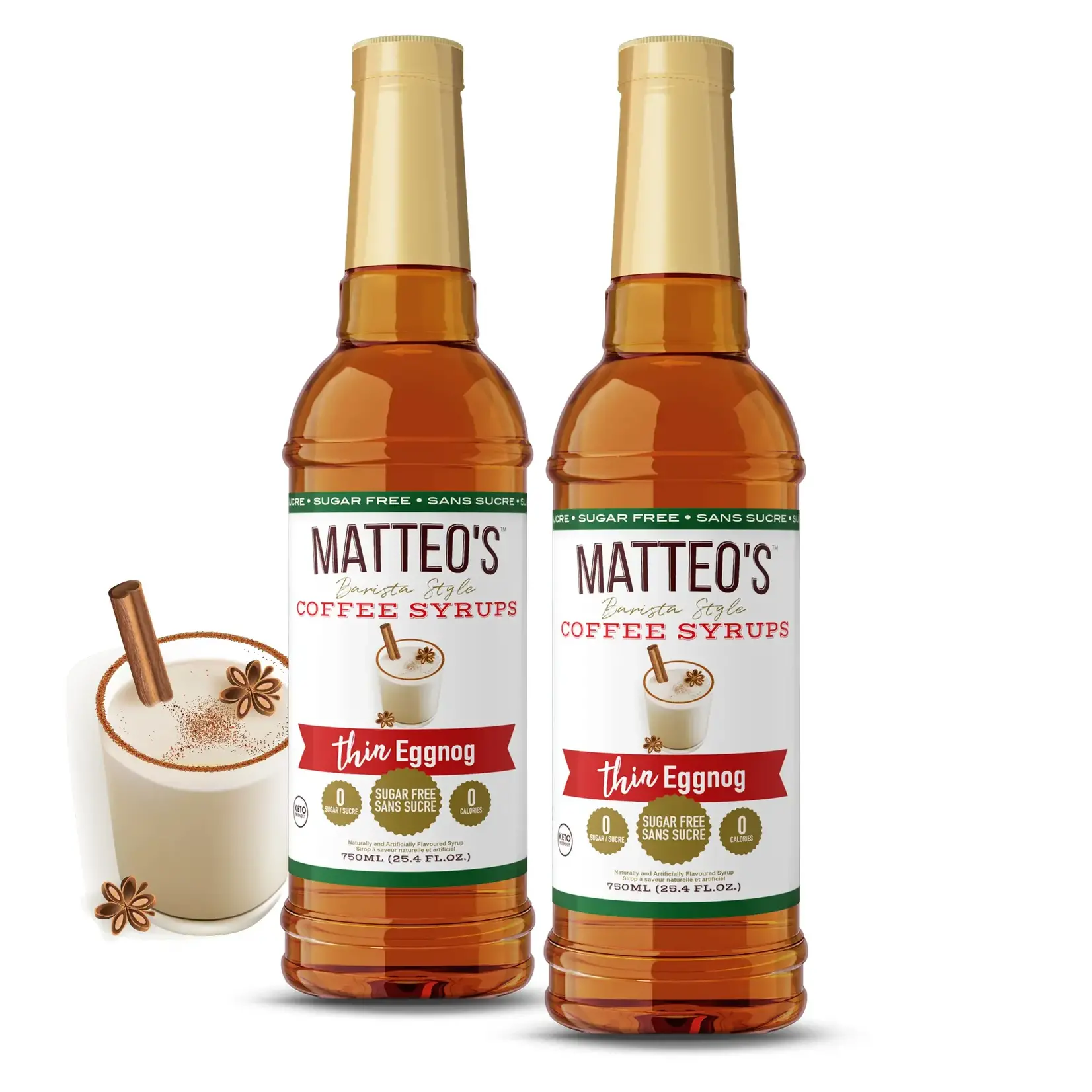 Matteo's Sirop à café sans sucre Matteo's Lait de poule 750ml 500212