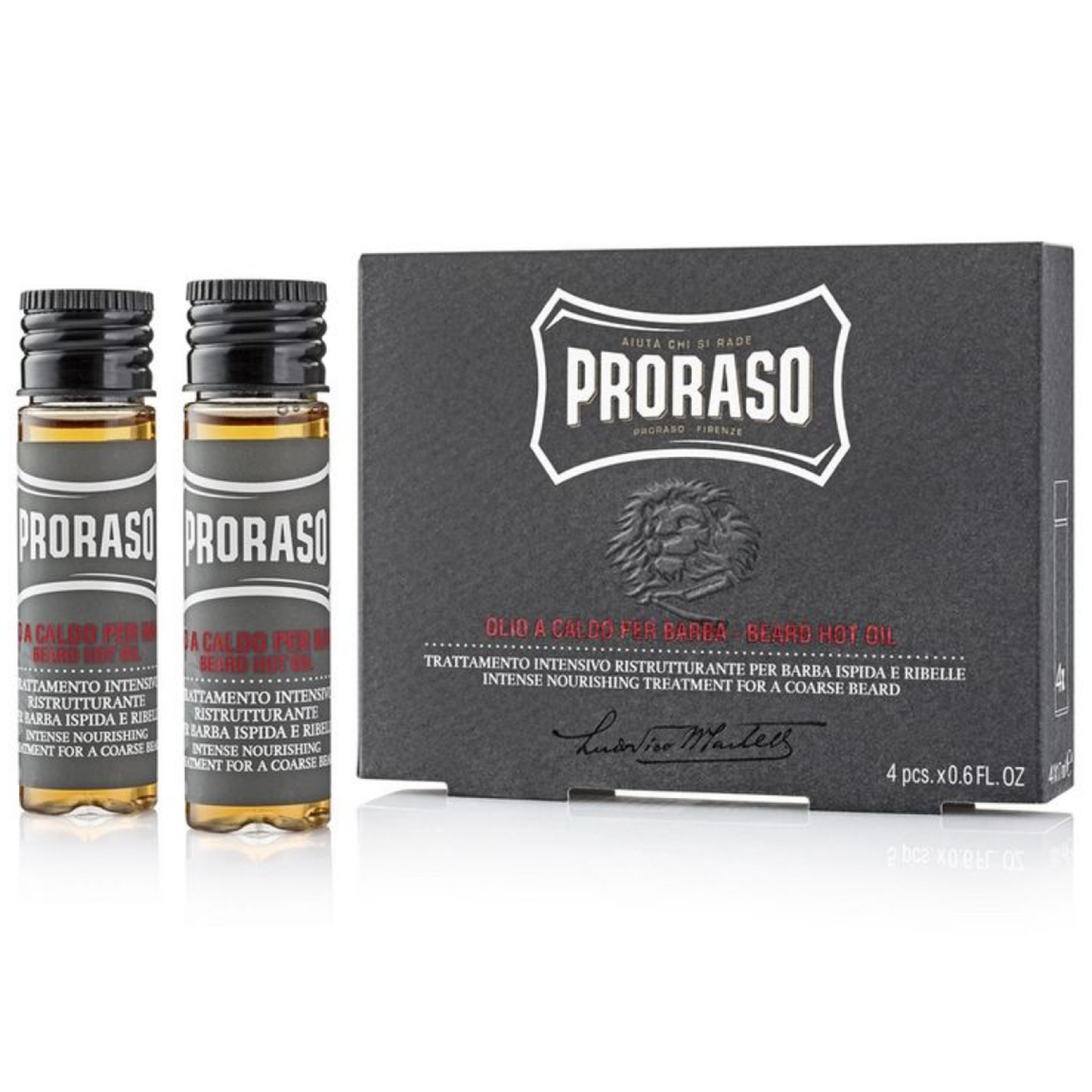 Traitement Huile Chaude Barbe 4X17Ml Proraso