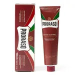 Crème à raser en Tube pour barbes dures Bois Santal et beurre de karité 150Ml Proraso