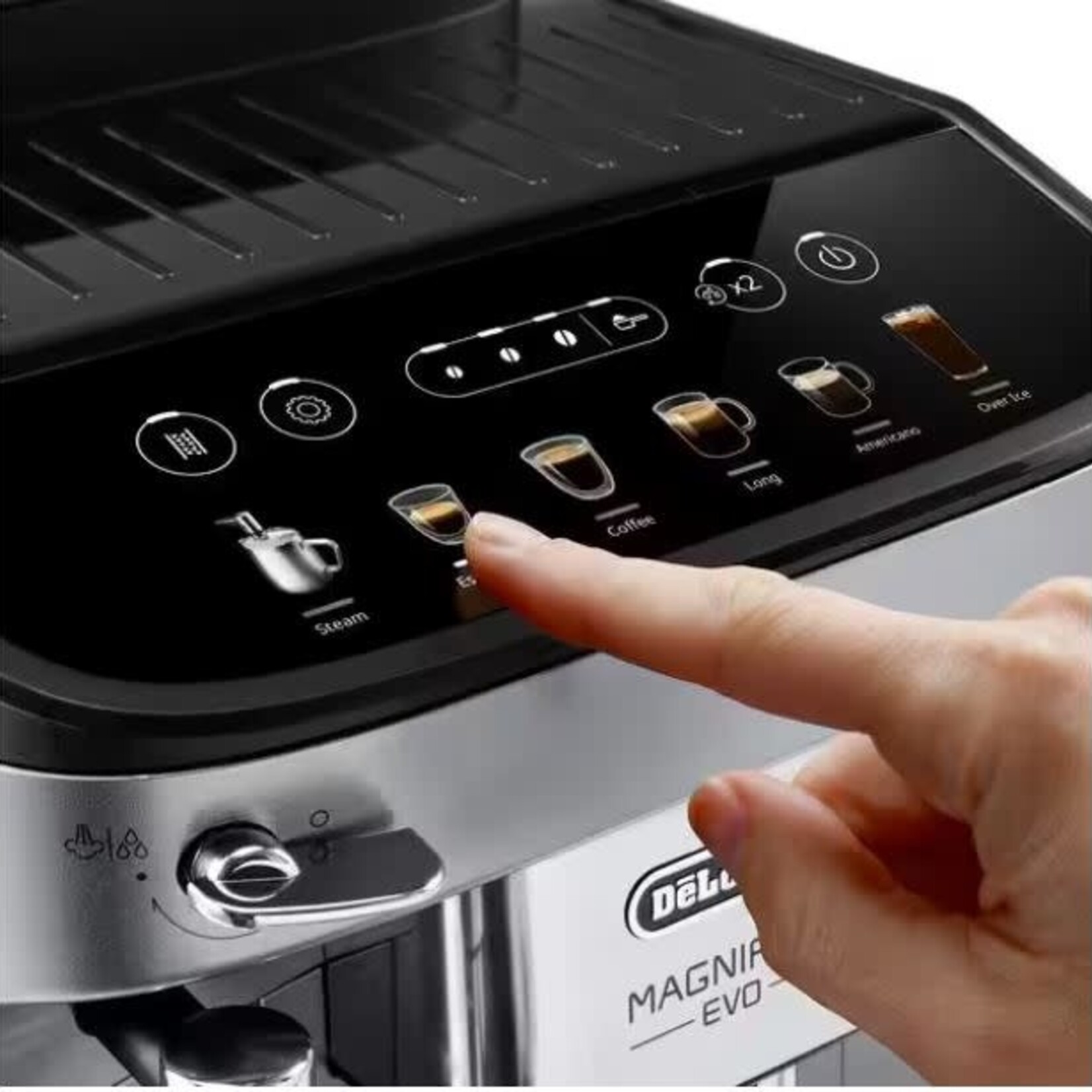 Machine espresso Magnifica Evo avec bras vapeur ECAM29043SB